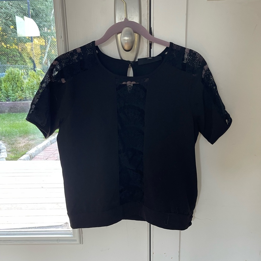 Black dress top by fletcher